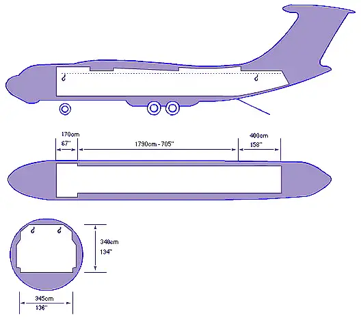 IL-76 Frachtraum