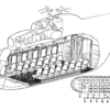 Dibujo del helicóptero de pasajeros Mi-8P