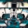 Mi-8AMT helicopter cockpit